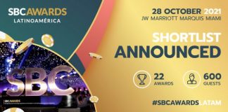 Опубликован шорт-лист SBC Awards Latinoamérica – в регионе намечается сильная конкуренция