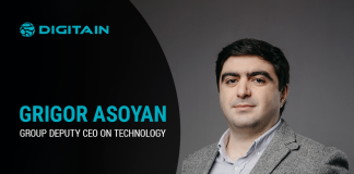 Digitain назначил Григора Асояна на роль главного технического директора компании Digitain promotes Grigor Asoyan to Group Deputy CEO On Technology