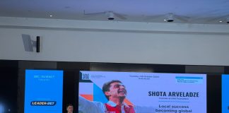 Легенда грузинского футбола Шота Арвеладзе открыл саммит SBC в Тбилиси приветственной речью