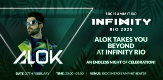 Саммит SBC в Рио завершится выступлением DJ Megastar Alok на вечеринке INFINITY Rio