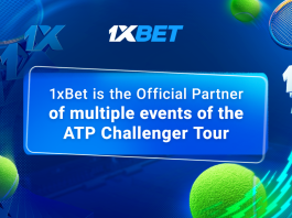 1xBet становится официальным партнером по ставкам серии теннисных турниров ATP Challenger Tour