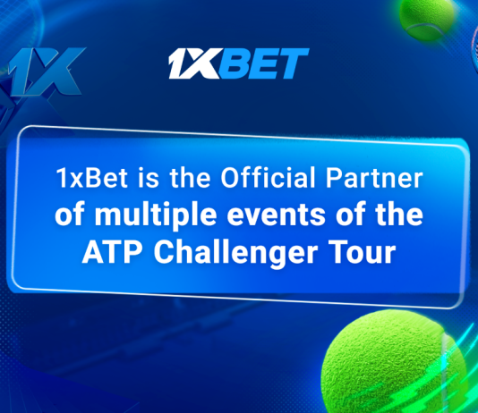 1xBet становится официальным партнером по ставкам серии теннисных турниров ATP Challenger Tour