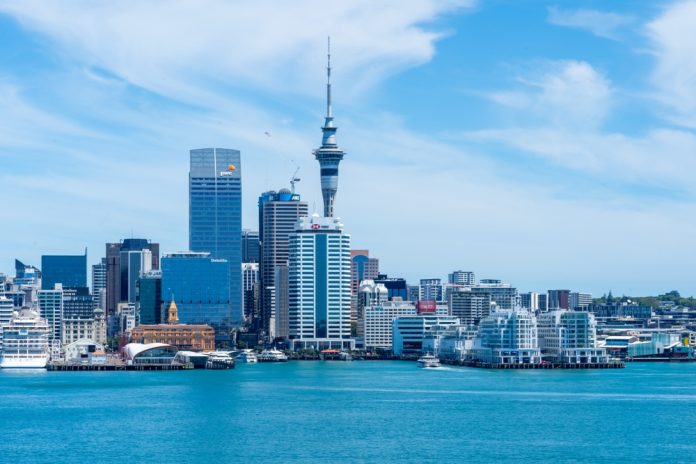 Auckland,,New,Zealand-,January,30,,2024:,Auckland,Downtown,Skyline,At